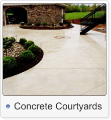 Concrete courtyard services