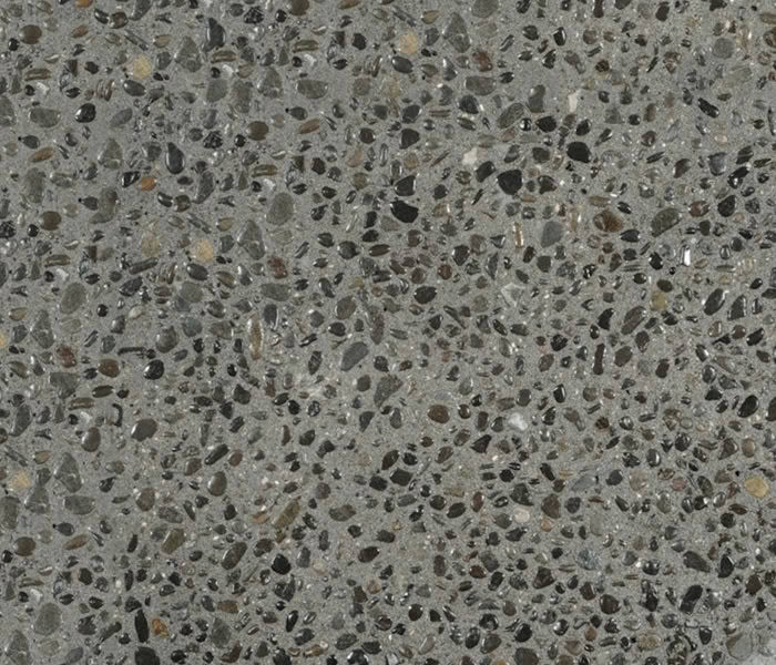 example of exposed aggregate concrete for driveways and paths